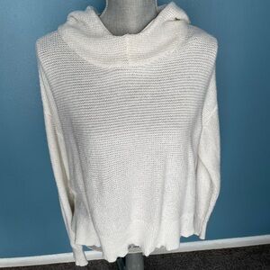 White Knit mesh Sweater